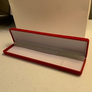 Bracelet Box. Red. Velvet . New. Measurements in pictures. Valentine. Gifting
